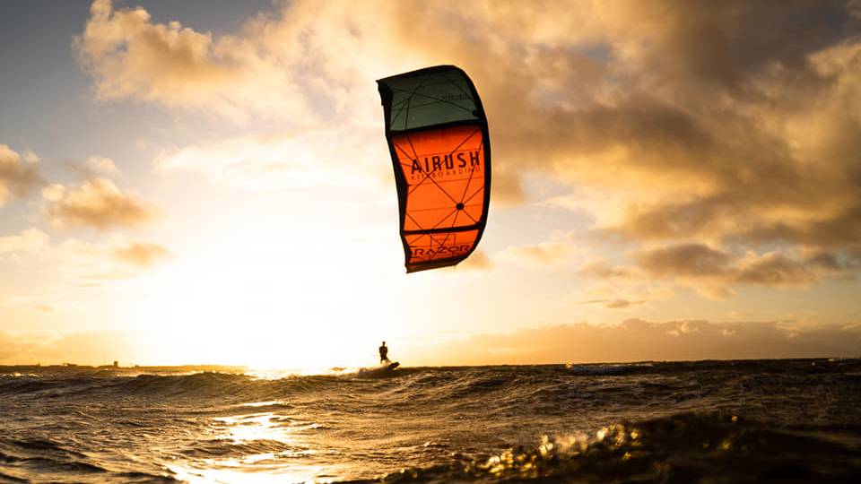 WinterStorm Big Air Kite Surfing Kite Surf Scotland Troon Rock